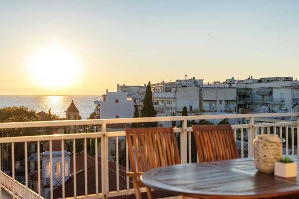 Sea View Sunset Penthouse Appartement Thessaloniki Buitenkant foto